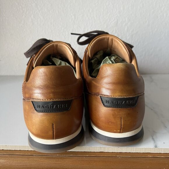 MAGNANNI Pueblo Brown Cognac Leather Sneaker Size 9.5 M main image 5